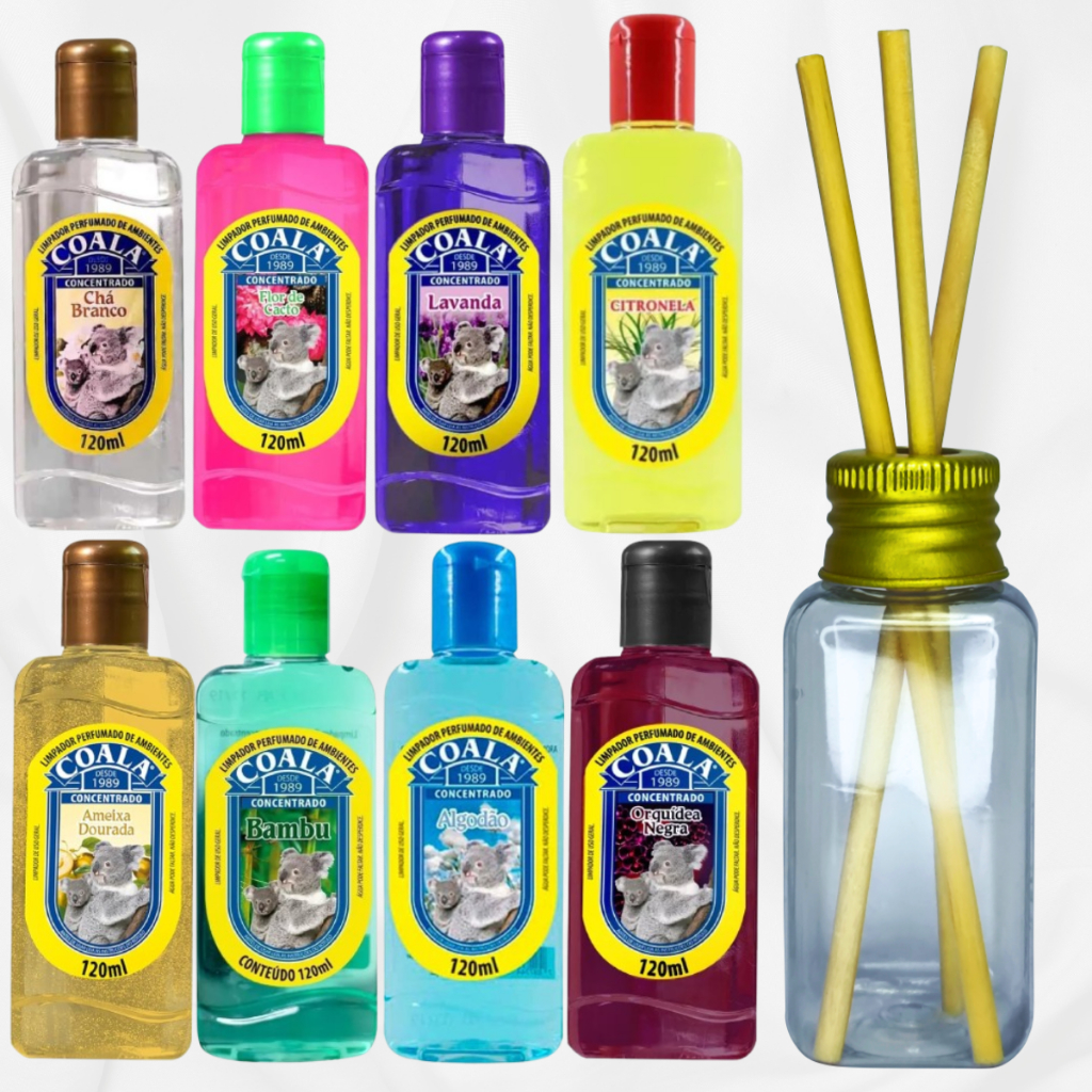 Coala Aromatizante De Ambientes Concentrado 120ml + Difusor em Oferta na Shopee
