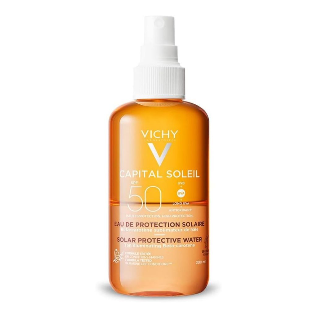 Água Solar Protetora Vichy Capital Soleil Proteção Iluminadora FPS50 200ml