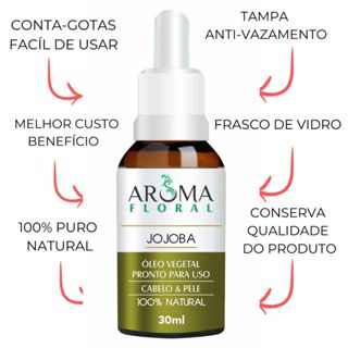 Óleo Vegetal de Jojoba 100% Puro e Natural Tratamento Capilar em Oferta na Shopee