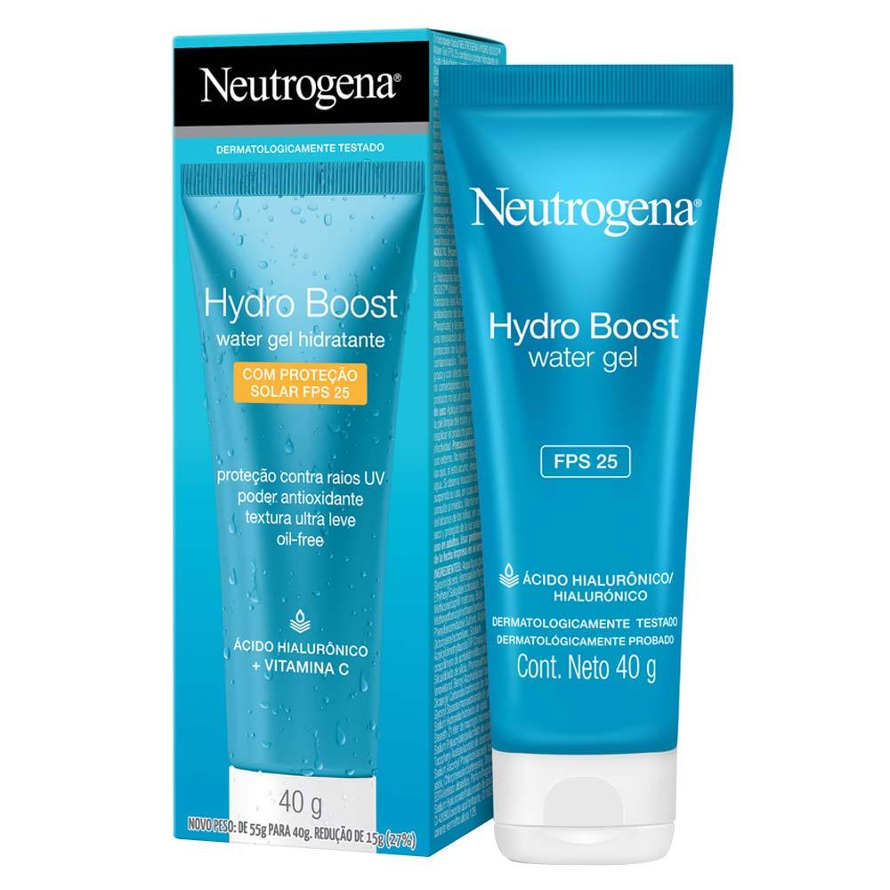 Hidratante Facial Hydro Boost Water Gel 25 FPS Neutrogena com Ácido Hialurônico