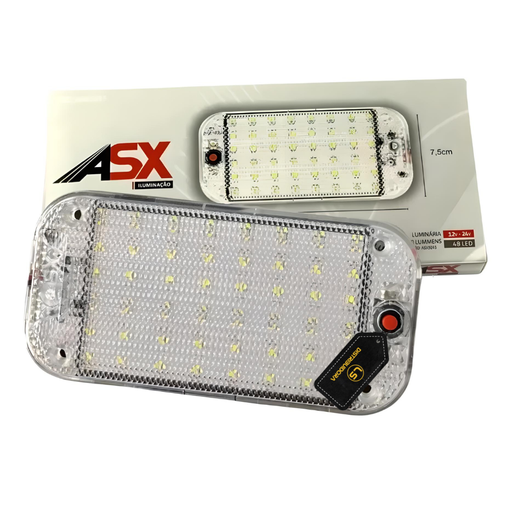 Luminaria Led Bi-volt 12v/24v 15cm - A Prova D'agua - Asx em Oferta na Shopee