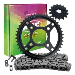 Kit Relação Transmissão Cg Titan 150 2004 A 2015 Kmc Gold