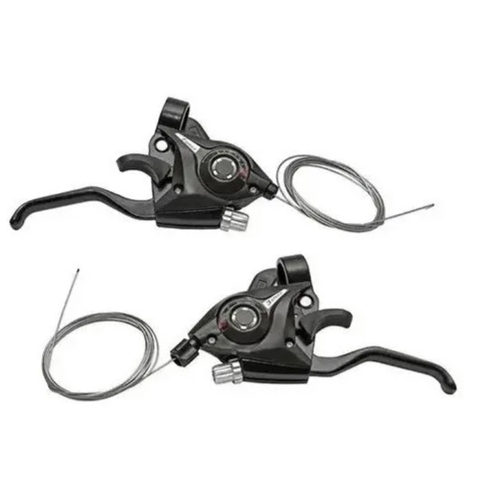 1 Par de Alavanca Câmbio Marcha Rapid Fire 3 E 7 Velocidades em Oferta na Shopee