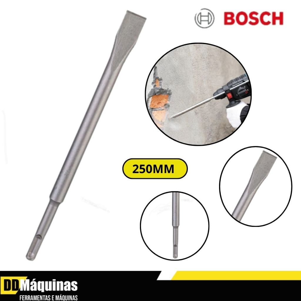 Ponteiro SDS Plus  250mm Durabilidade e Precisão Profissional- Bosch