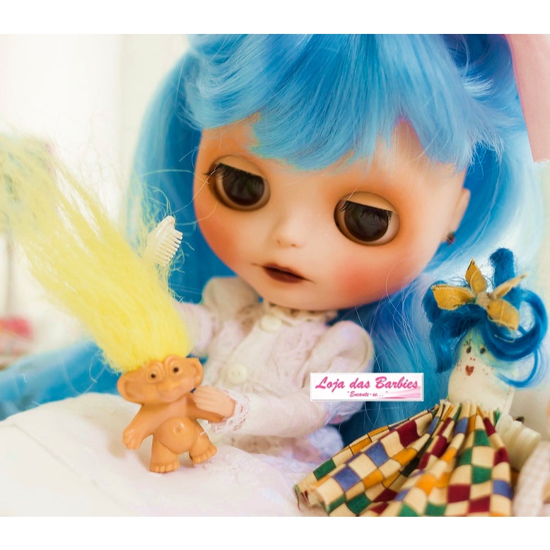 Troll Miniatura Para Boneca Blythe Pullip Momoko Rement Acessórios Dollhouse Boneco Ursinho