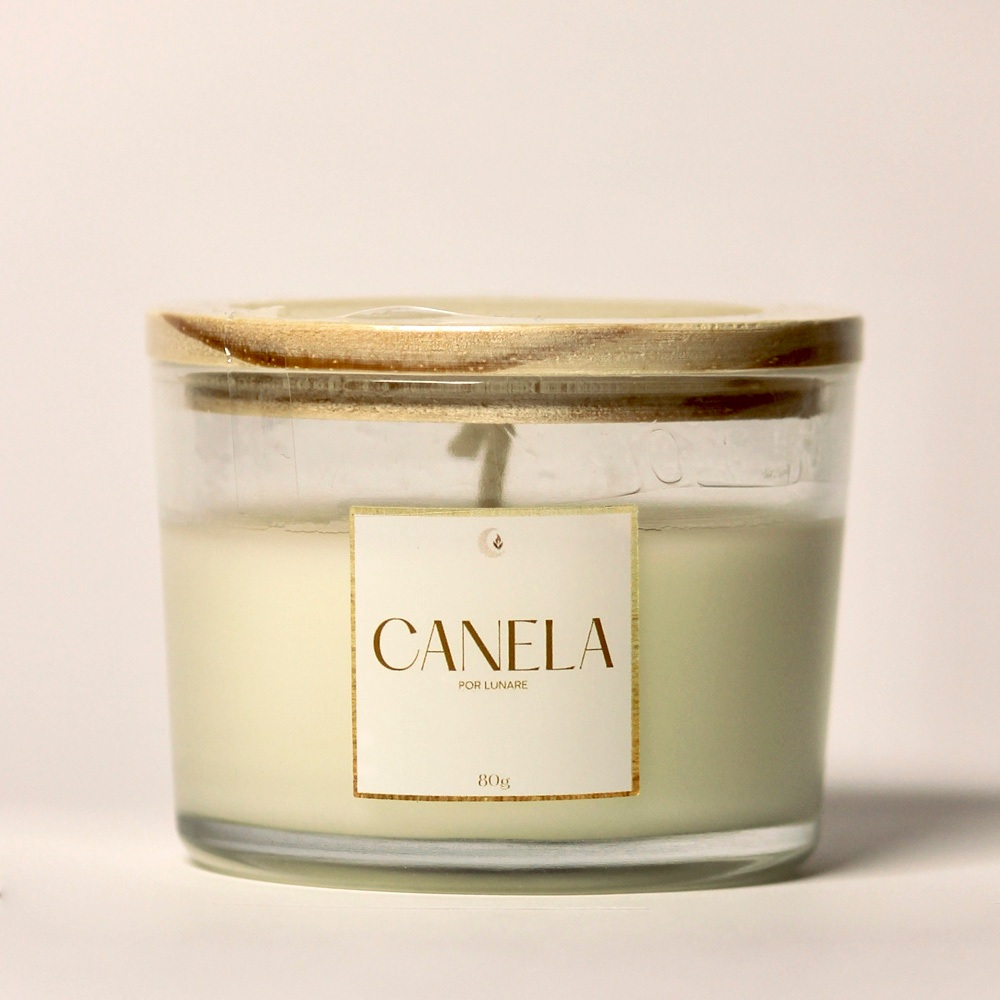 Vela Aromática Lunare Essencial Canela 80g