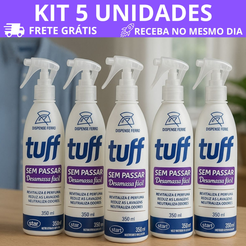 Kit 5 START Neutralizador Tuff Sem Passar Desamassa Fácil 350ml