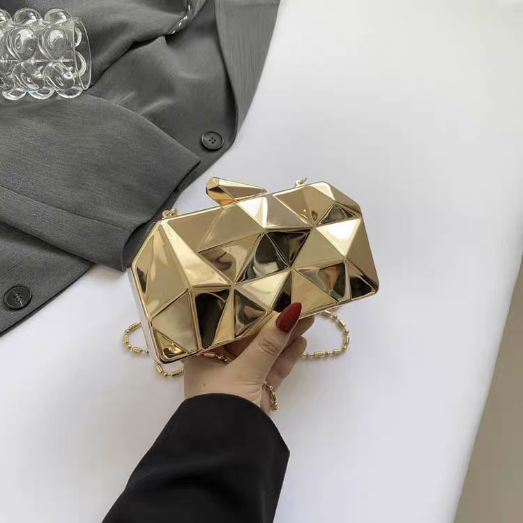 Bolsa prateada feminina transversal, bolsa de mão de alta qualidade para banquete e jantar — imagem 2 de 2