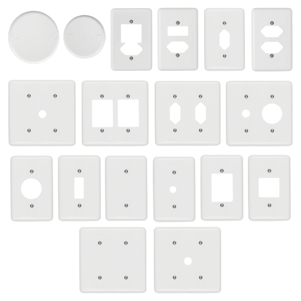 Placas Espelho Tampa 4x2 / 4x4 Modulos Variados Para Tomadas E Interruptores em Oferta na Shopee