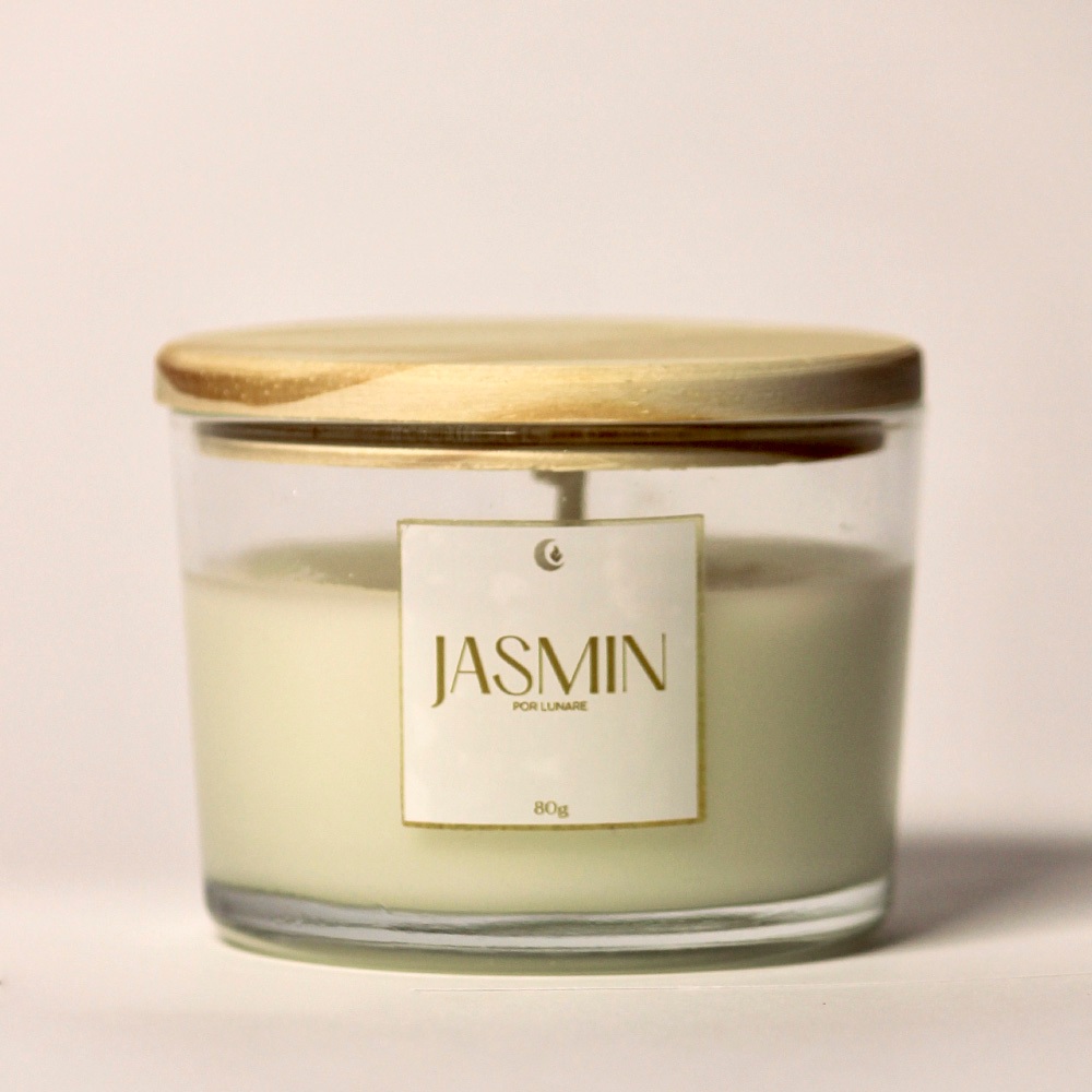 Vela Aromática Lunare Essencial Jasmin 80g