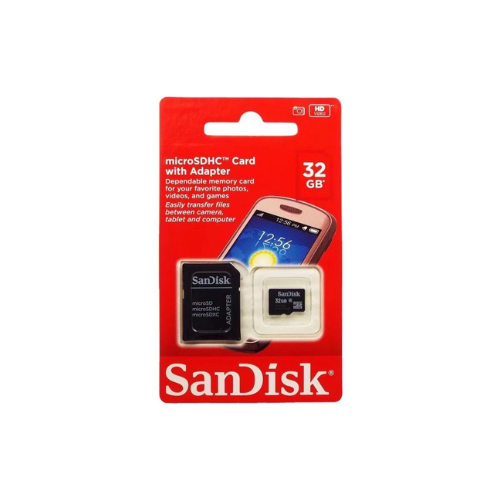 Cartão de Memória 32GB Micro SD com Adaptador SanDisk