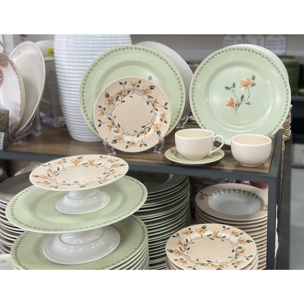 APARELHO DE JANTAR MAGNÓLIA FLORAL – ALLEANZA – 20 OU 30 PEÇAS