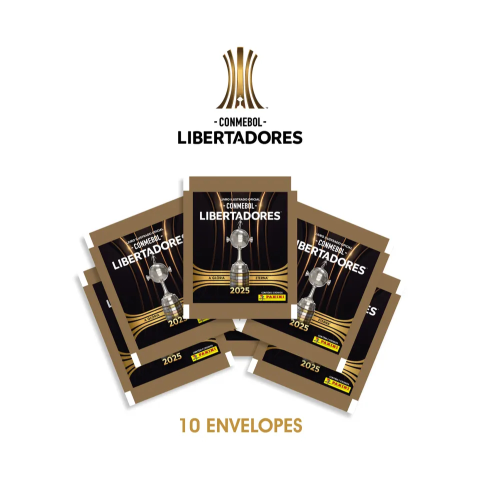 CONMEBOL LIBERTADORES STK 2025 - Kit Com 10 Envelopes