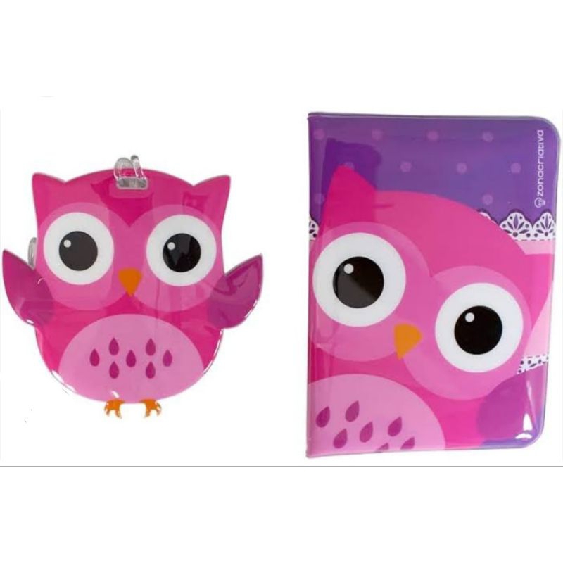 kit passaporte coruja , tag e capa passaporte