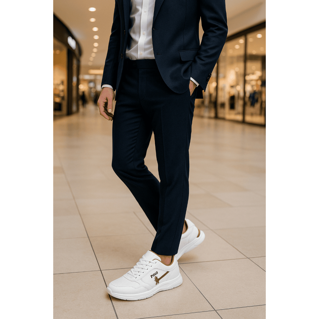 Sapatênis Masculino Polo Branco Casual – Super Leve, Estiloso e Confortável para o Dia a Dia — imagem 2 de 2