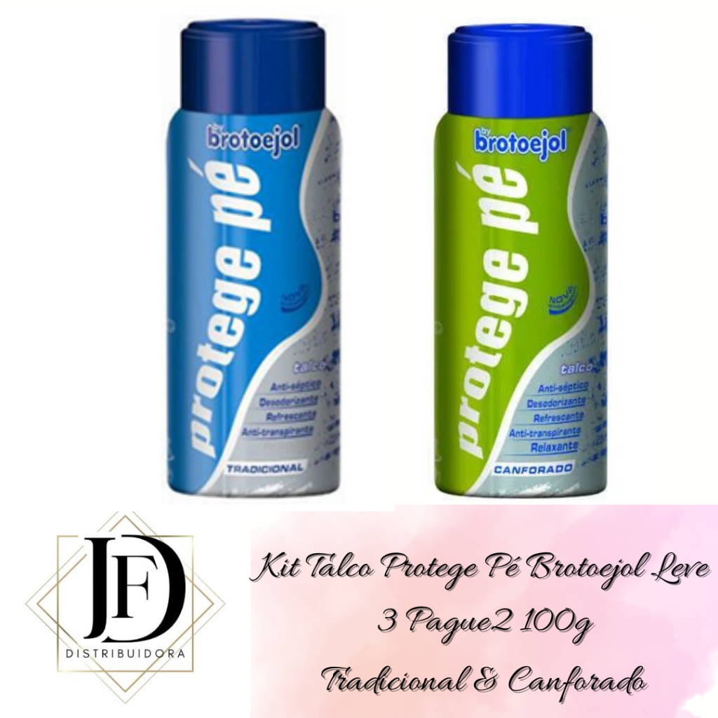 Kit Talco Protege Pé Brotoejol Leve 3 Pague2 100g