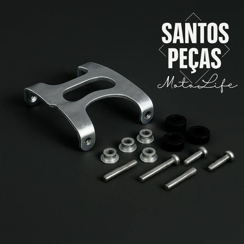 Suporte Paralama Dianteiro com Kit Fixação Titan 150 2014 / Titan 160 CG - Aranha Completa