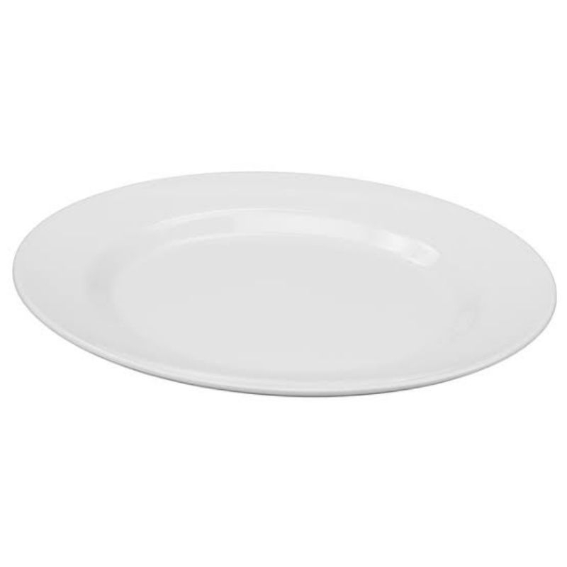 Prato Raso de Melamina Raso Básico Branco UTILIDADES