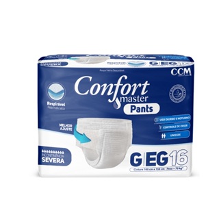 Fralda Calça Geriátrica Confort Master Pants G/XG Com 16 em Oferta na Shopee