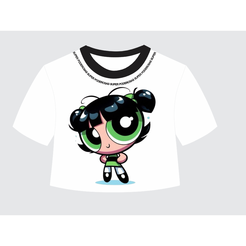 CROPPED SUPER PODEROSAS INFANTIL E ADULTO em Oferta na Shopee