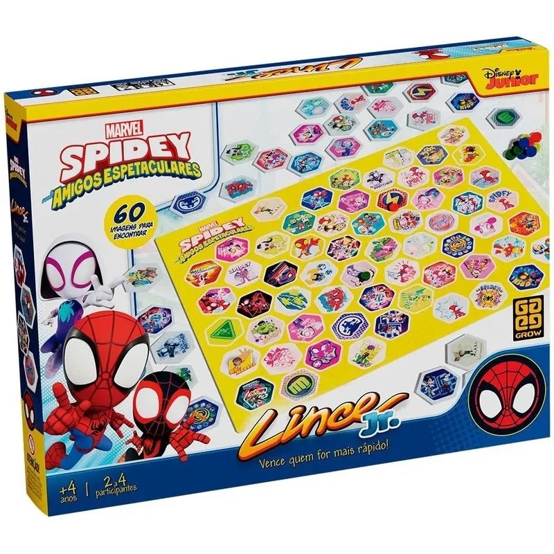 Jogo Lince Junior Spidey - Grow 60 Imagens