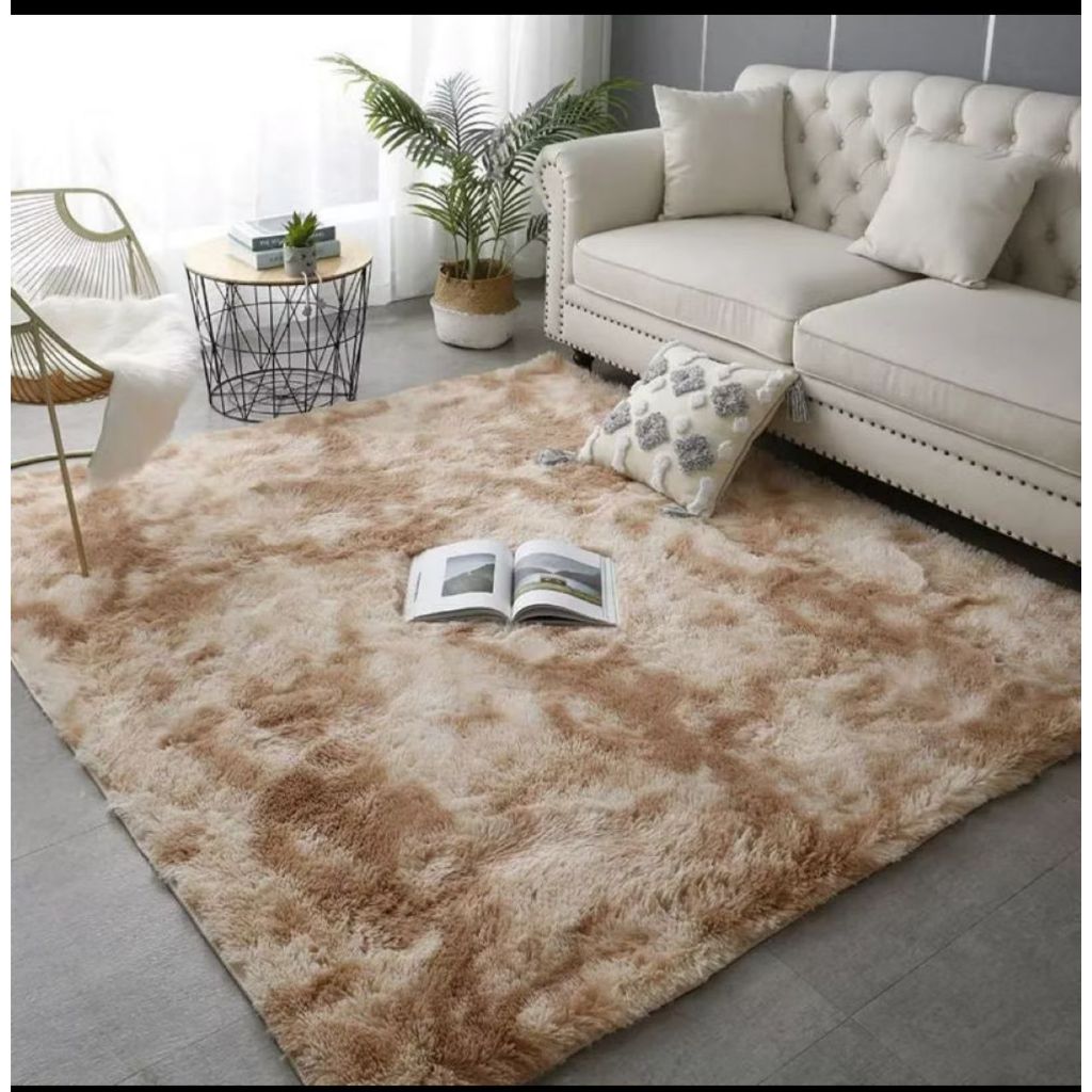 Tapete Peludo 3,00x2,00 Grande Sala E Quarto Costa Oro Felpudo Grosso Grosso