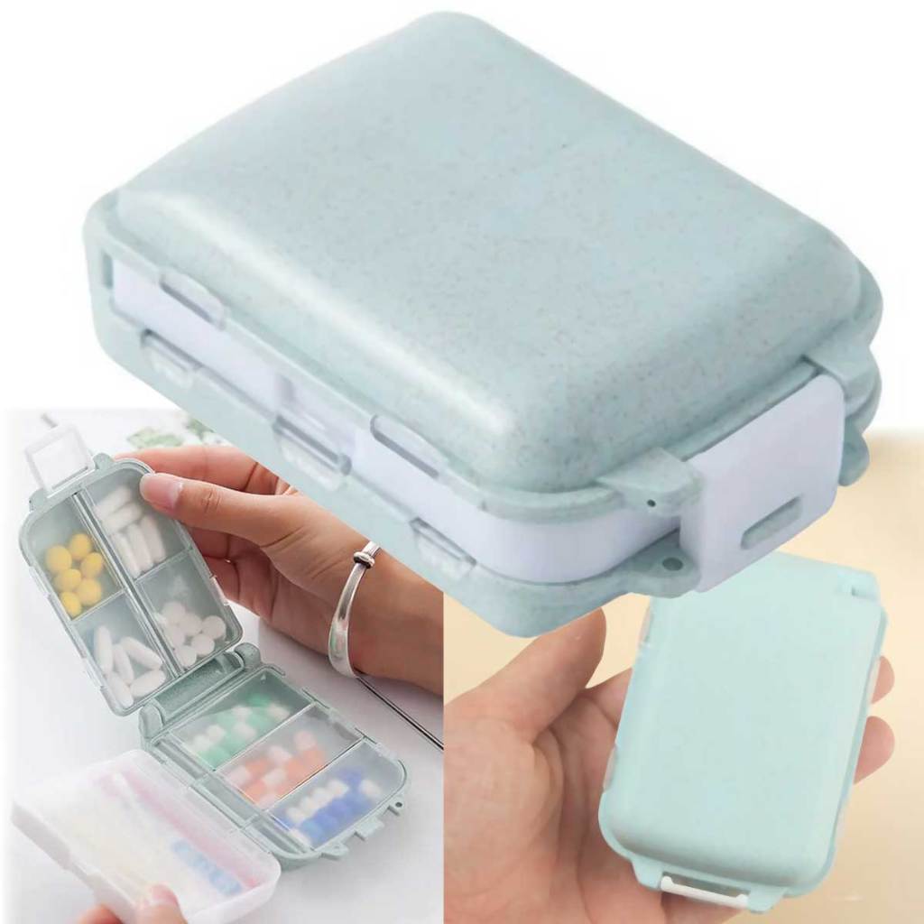 Porta Comprimidos Cápsulas Estojo De Bolso Viagem Compacto Portátil Organizador em Oferta na Shopee