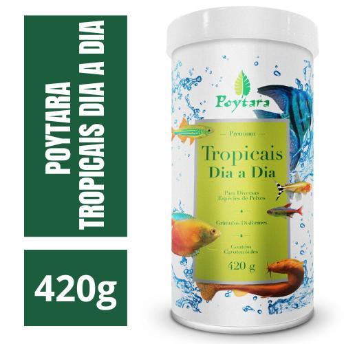 Ração Para Peixes Poytara Tropicais Dia A Dia 420g em Oferta na Shopee
