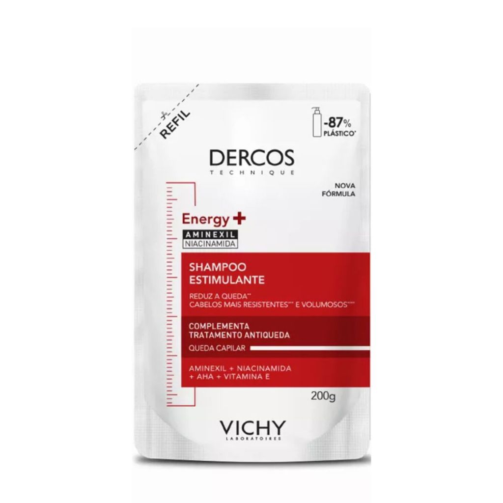 Shampoo Vichy Dercos Energy Antiqueda Refil Com 200g