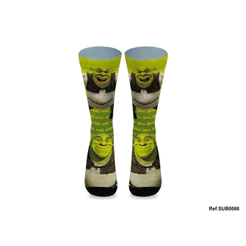 Meias Divertidas Filme Shrek Crossfit Bike 1 Par