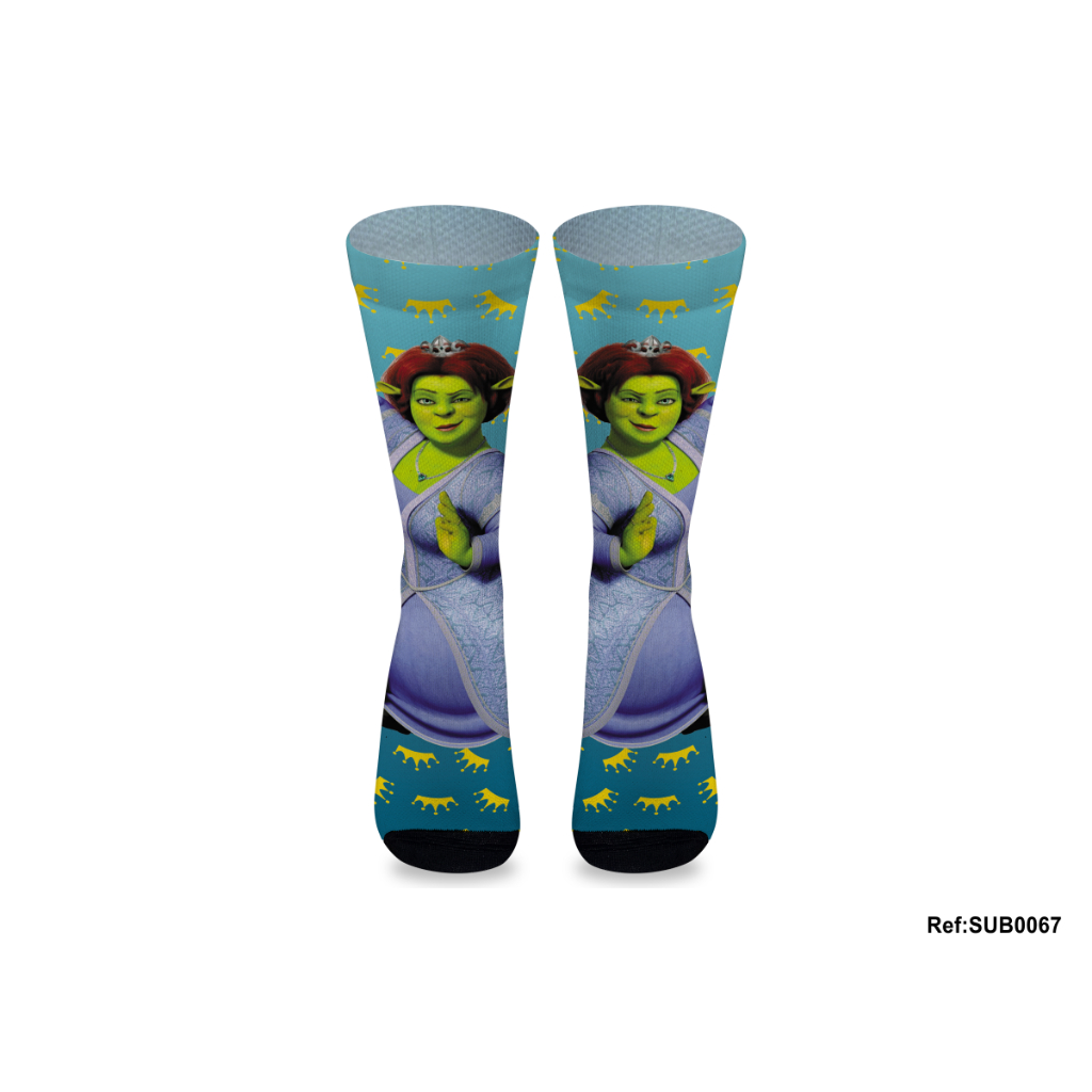 Meias Divertidas Filme Shrek Crossfit Bike 1 Par