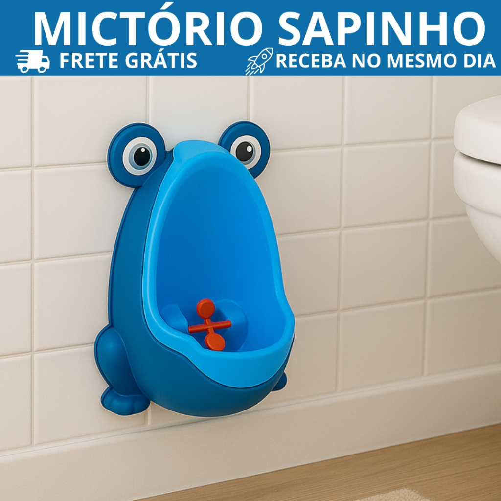 Mictorio Sapinho Pinico Desfralde Criança Treino Baby Azul em Oferta na Shopee