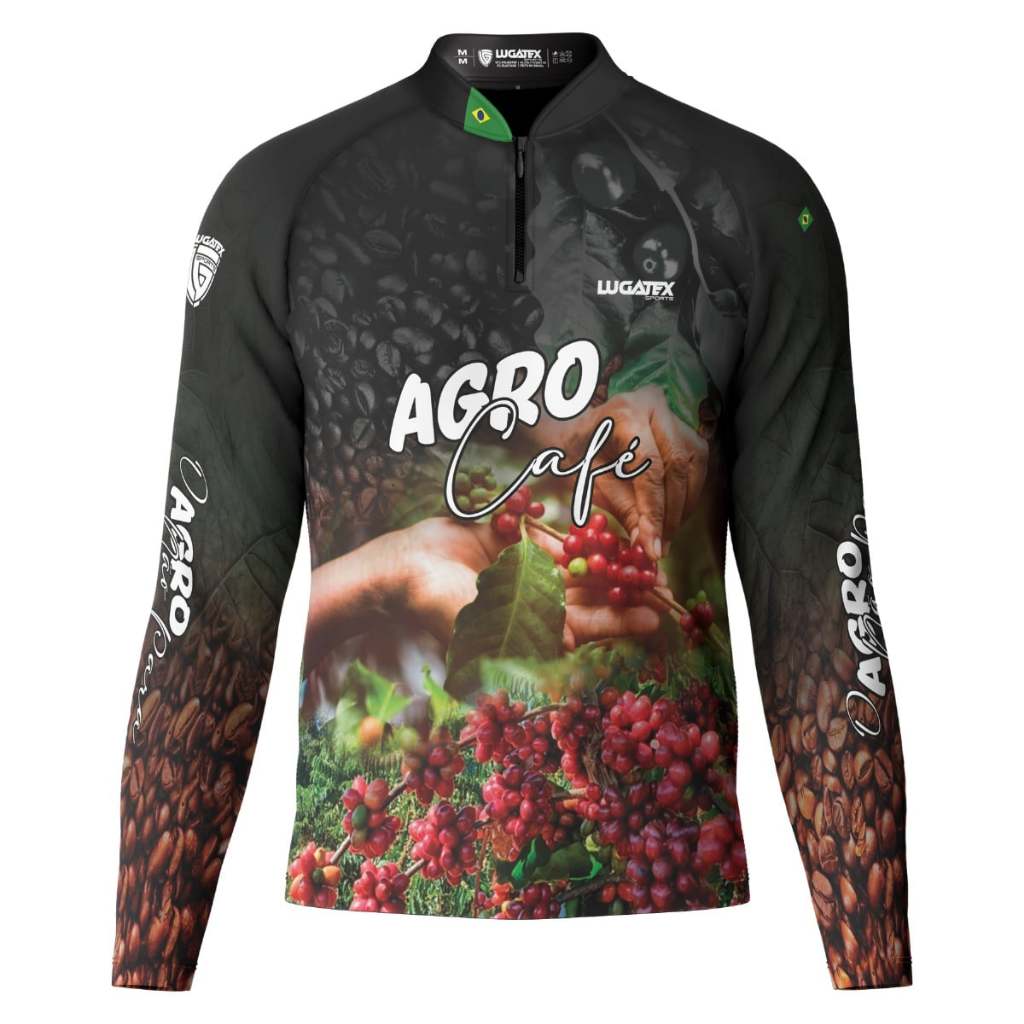 Camisa Agro Produtor de Café Agricultura Com Proteção UV+50