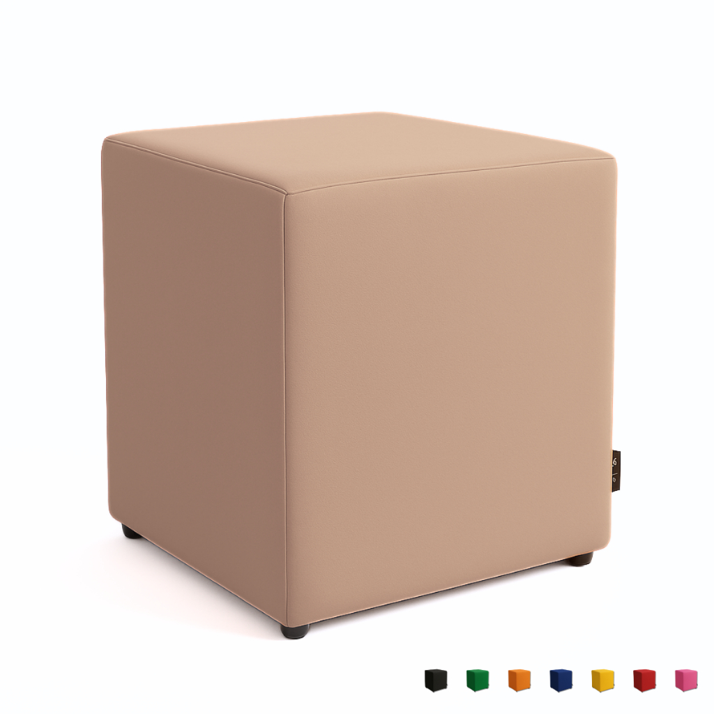 Puff Quadrado Banqueta Cubo Decorativo Corino Suede Assento em Oferta na Shopee