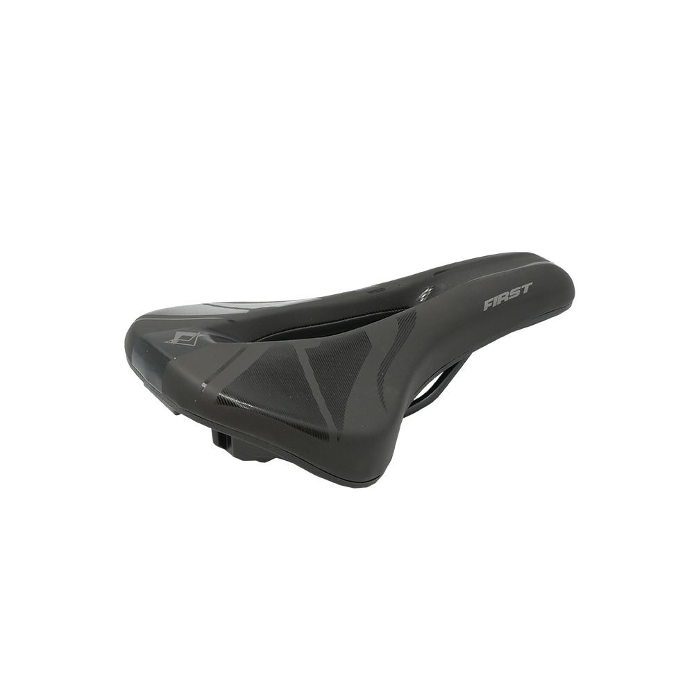 Selim Vazado Mtb De Bicicleta Banco Bike Aço Antiprostático First Assento Preto 818 ( 160mm )