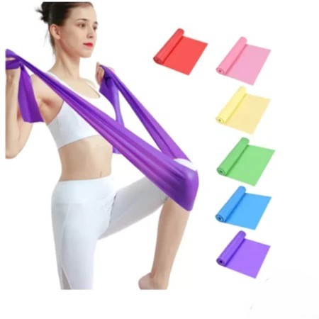 Imagem Faixa Elástica Fisioterapia Academia Exercício Thera Band Funcional Yoga Pilates