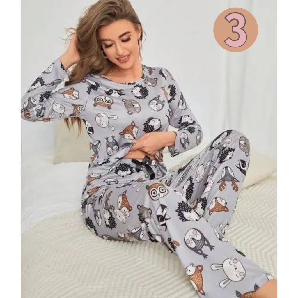 Kit  3 Pijama de Frio Feminino Adulto Longo Inverno Quentinho Macio Flanelado Conforto Rou...