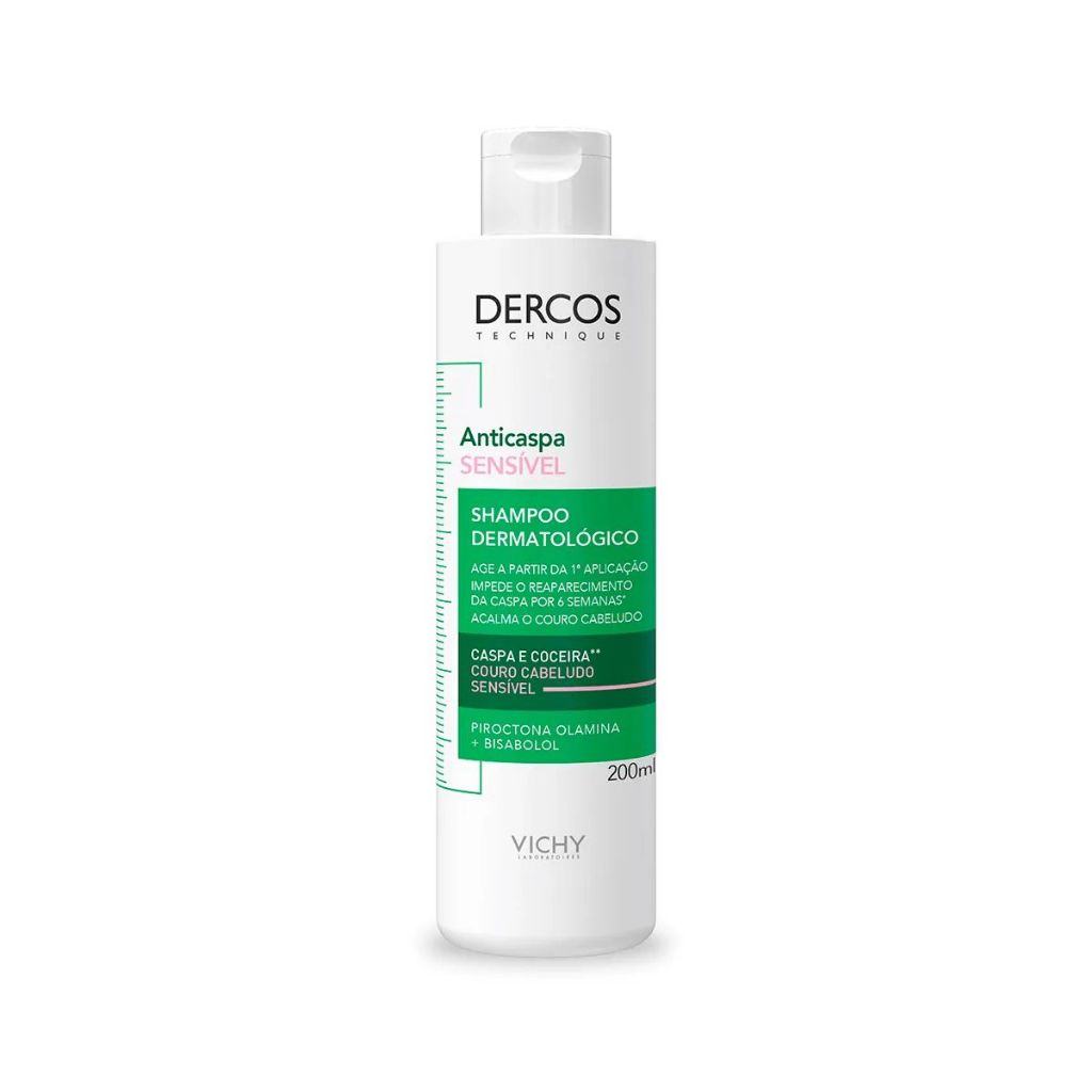Shampoo Vichy Dercos Anticaspa Sensível Com 200ml em Oferta na Shopee