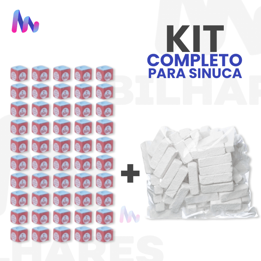 1/2kg De Giz Branco + 50 Giz 7 Belo Azul