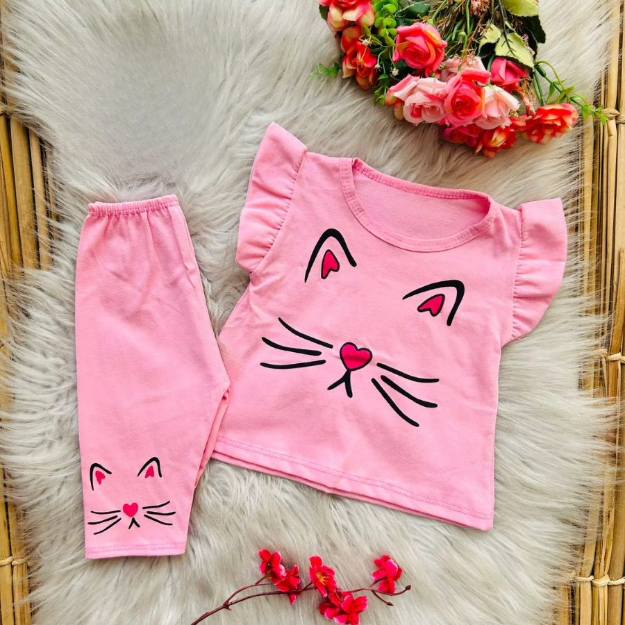 Conjunto Bebe Menina Gatinha Fashion Banho de Sol Passeio Short Saia Verão em Oferta na Shopee