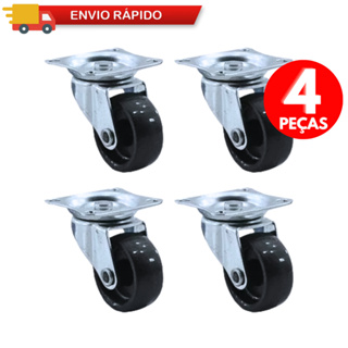 Kit De Rodas 08/ 04 Rodinhas 3,2Cm Rodízio Giratório Anti Ruído Risco Para Móveis Vasos Multiuso em Oferta na Shopee