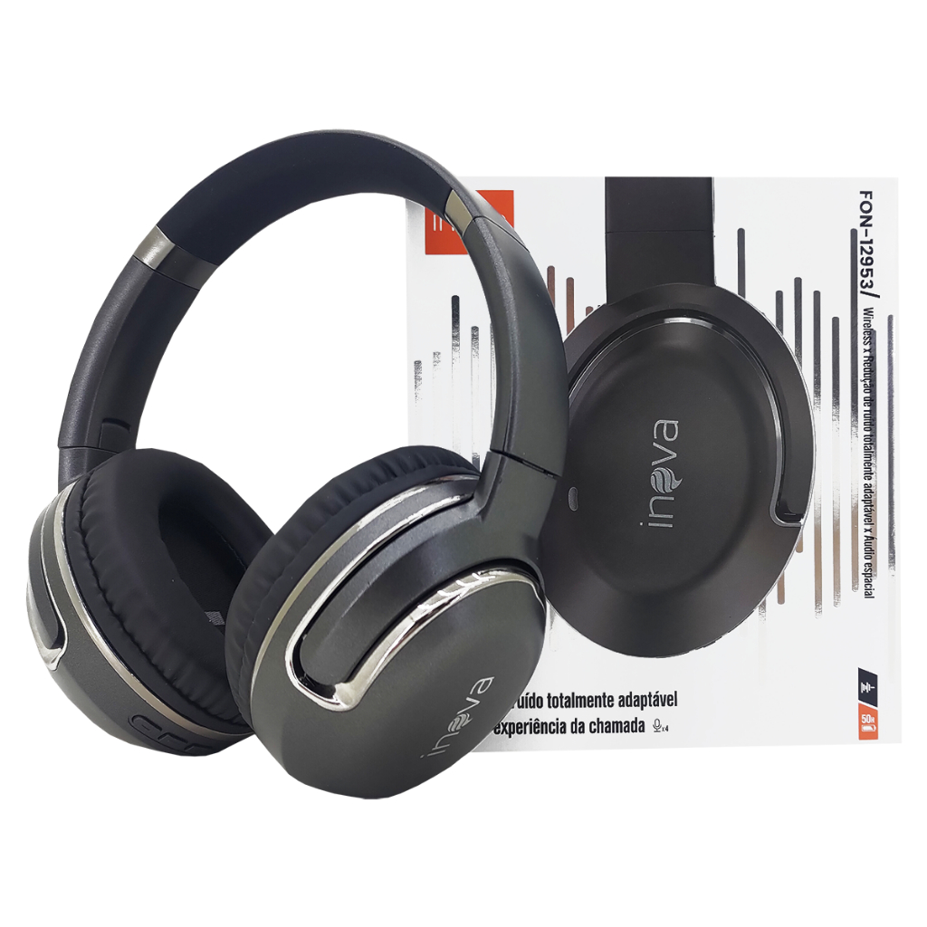 Fone de Ouvido Sem Fio Bluetooth Microfone Embutido Sem Ruído Original Inova - Audio