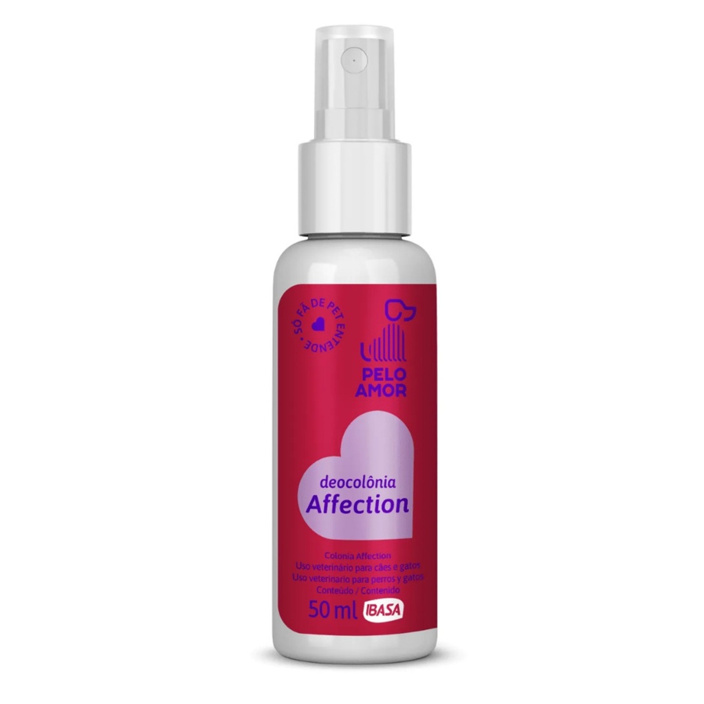 Deocolônia Affection para Cães e Gatos Pelo Amor 50ml - IBASA em Oferta na Shopee