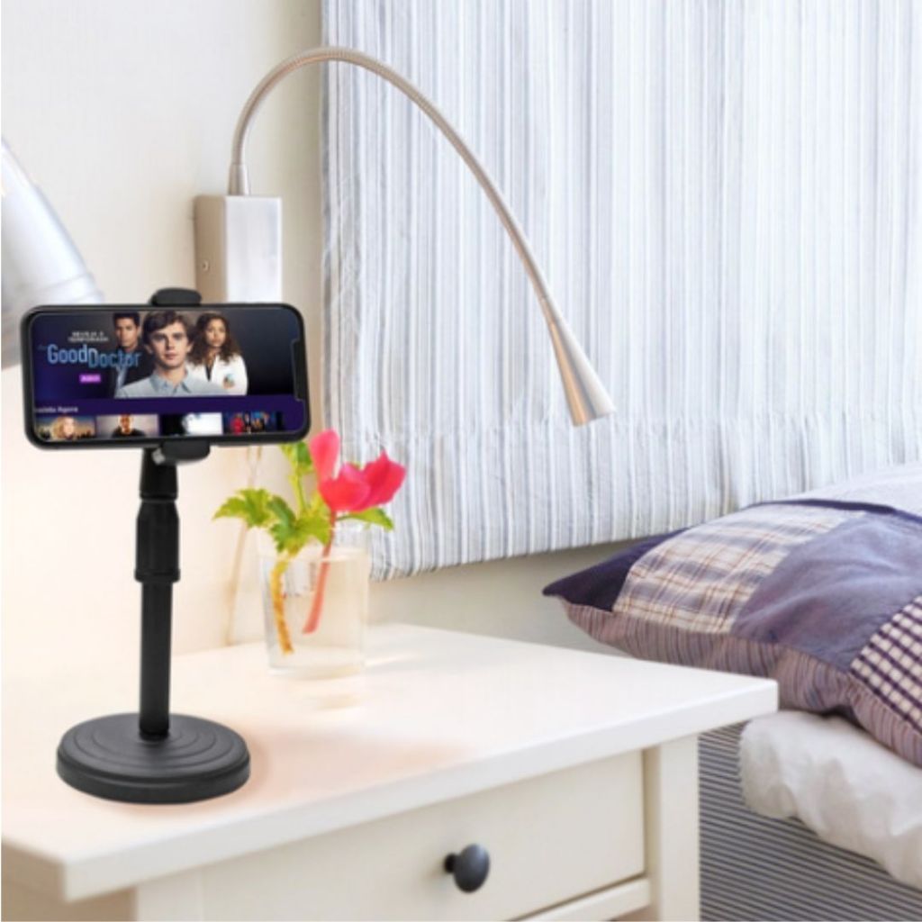 Suporte Tripé Celular Smartphone De Mesa Escritório 360º