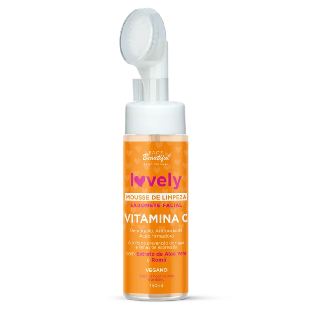 Kit 6 Sabonetes Facial Mousse Espuma De Limpeza Lovely 150ml Face Beautiful