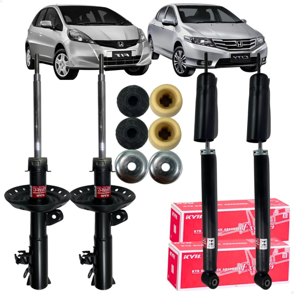 Par Amortecedor Dianteiro Traseiro City Fit 2009 A 2014 em Oferta na Shopee