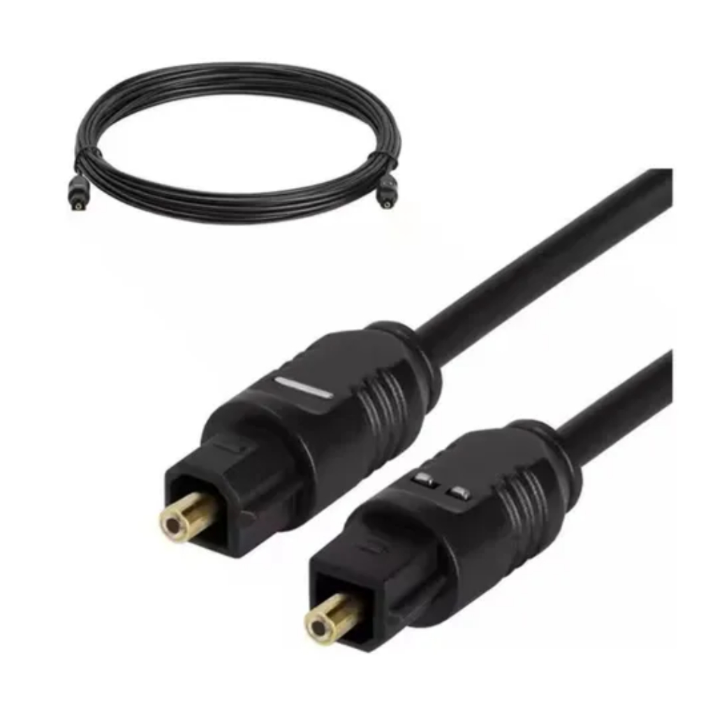 Cabo de Áudio Óptico Digital 2M para TV Soundbar Home Theater PS4 Xbox