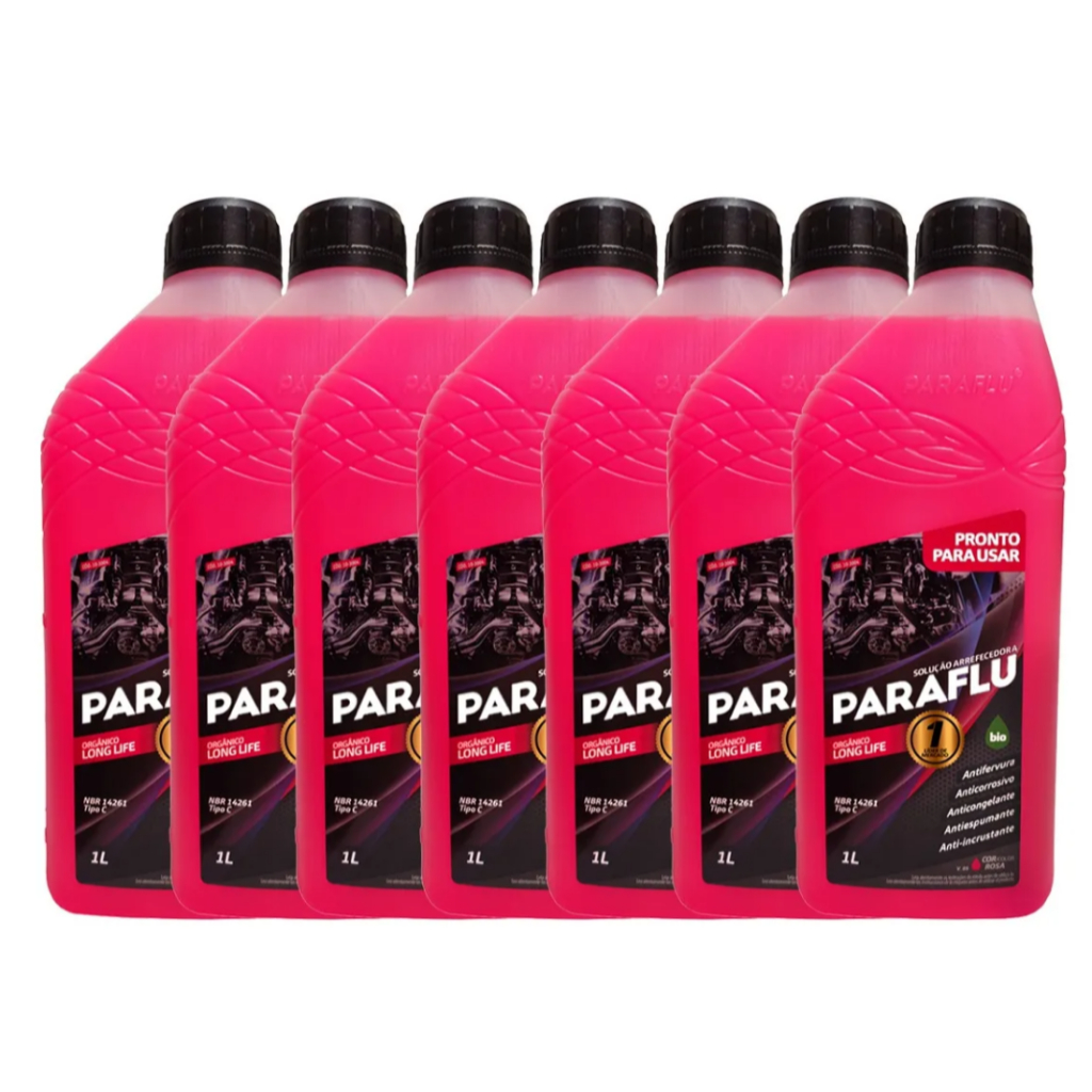 Kit Aditivo Radiador Paraflu 7 Litros Orgânico Rosa Long Life Pronto para uso 103004 em Oferta na Shopee