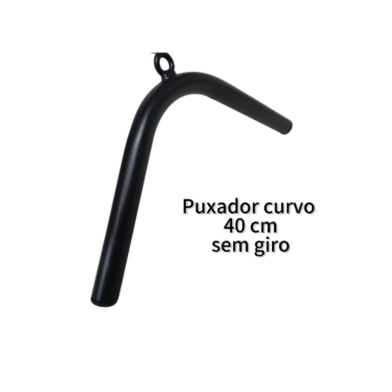 Puxador curvo 40 cm Cross Over sem giro academia musculação