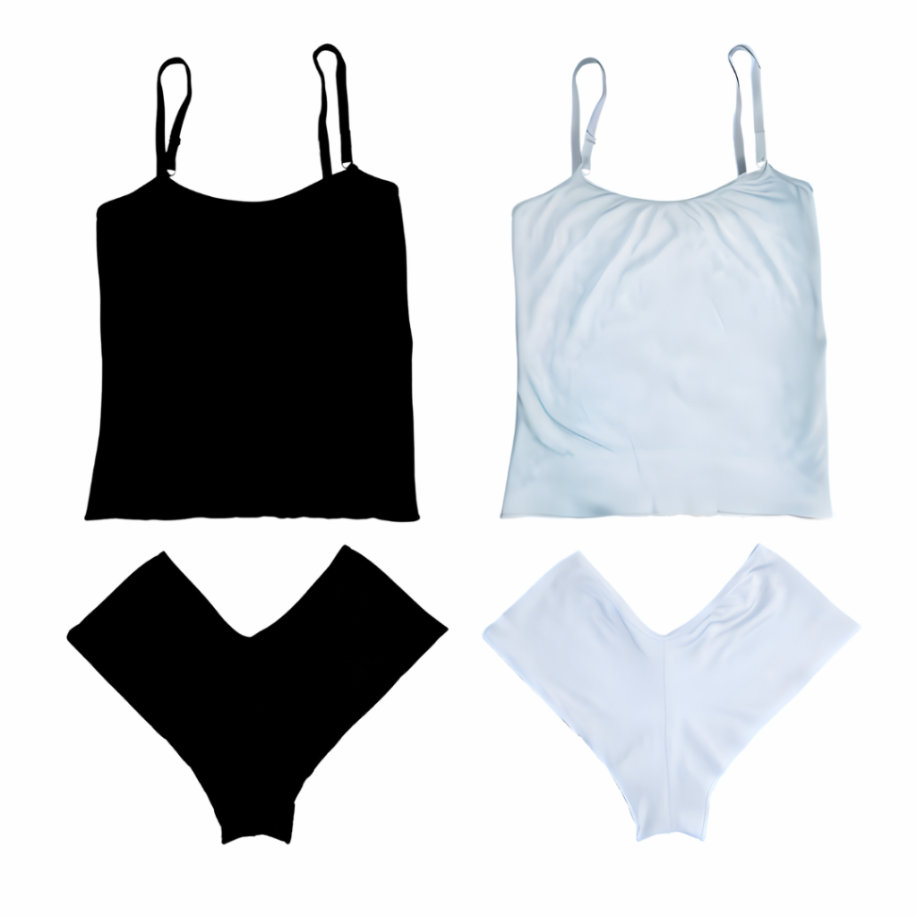 Kit 2 Pijama Short Doll Baby Doll Camisete Short Liso Feminino Sexy Roupa de Dormir Sensual Curto